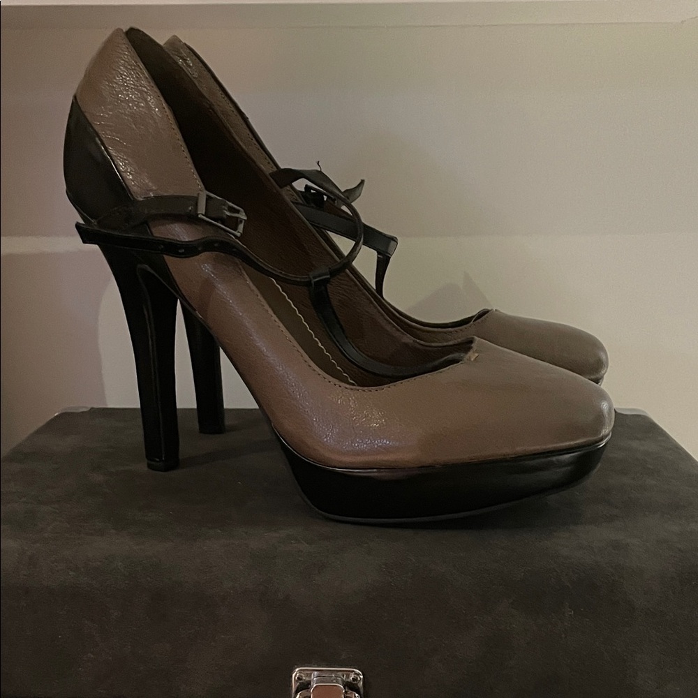 Chic Black and Brown Women's Heels